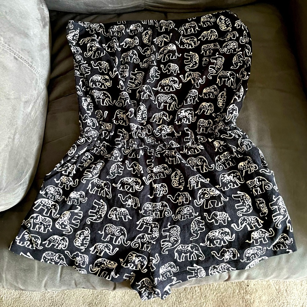 Forever 21 Elephant Romper